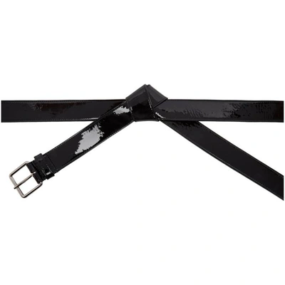 Shop Alexander Mcqueen Black Knot Belt In 1000 Black