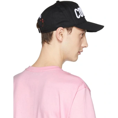 Shop Dsquared2 Black Cowboy Baseball Cap In 2124 Black