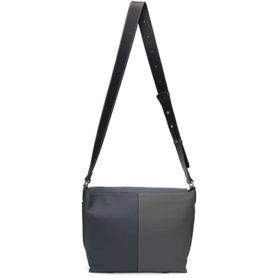 Shop Loewe Grey Multitone Military Messenger Bag In 8881.grey