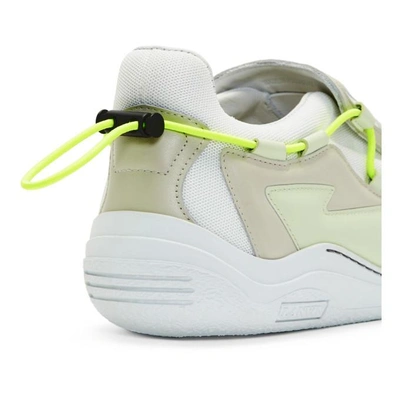 Shop Lanvin White Top Diving Sneakers In 001 Off.wht