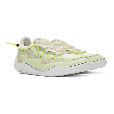 Shop Lanvin White Top Diving Sneakers In 001 Off.wht