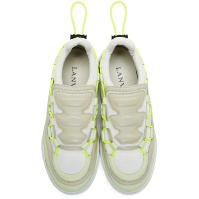 Shop Lanvin White Top Diving Sneakers In 001 Off.wht