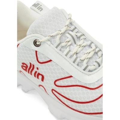 Shop All In White Tennis Sneakers In White/red