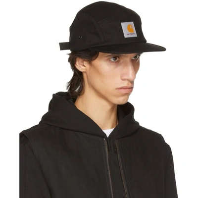 CARHARTT CARHARTT WORK IN PROGRESS BLACK BACKLEY FIVE-PANEL CAP 