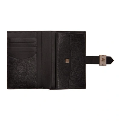 Shop Givenchy Black Medium Gv3 Wallet In 001 Black