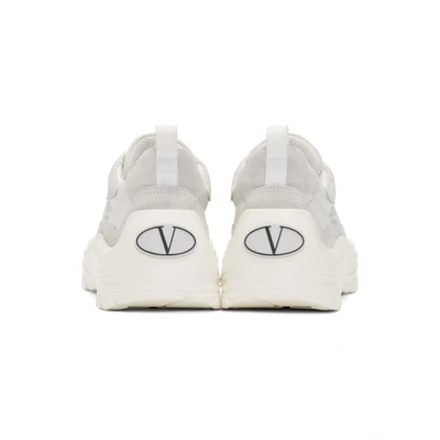 Shop Valentino White  Garavani Bansi Runner Sneakers In 0bo White