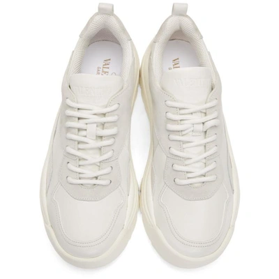 Shop Valentino White  Garavani Bansi Runner Sneakers In 0bo White