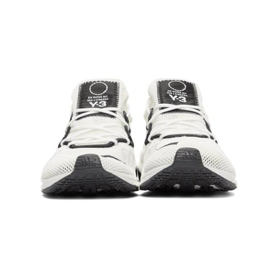 Shop Y-3 White Adizero Runner Sneakers In White/white