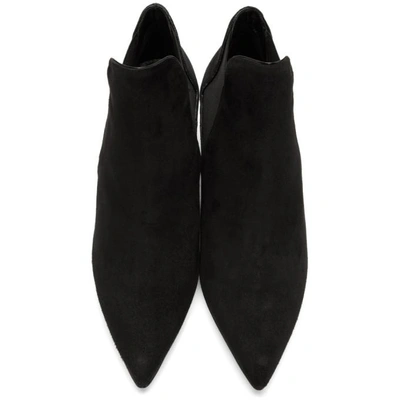Shop Lanvin Black Suede Chelsea Boots In 10 Black