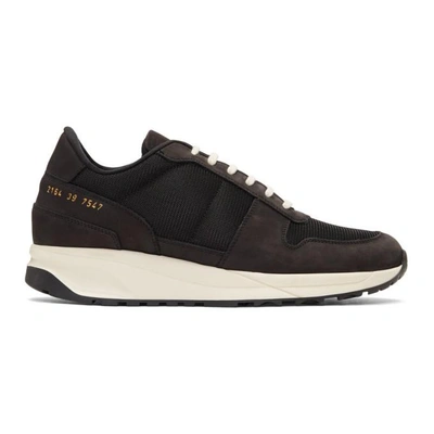 Shop Common Projects Black Track Vintage Low Sneakers