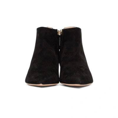 Shop Nicholas Kirkwood Black Suede Veronica Boots In N99 Black