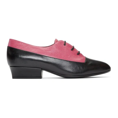 Shop Marc Jacobs Pink & Black Colorblock Oxfords In 651 Pinkmul