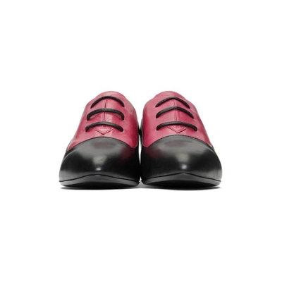 Shop Marc Jacobs Pink & Black Colorblock Oxfords In 651 Pinkmul