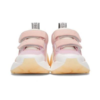 Shop Stella Mccartney Pink And White Eclipse Sneakers In 5777 Ros/wh