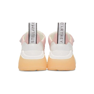 Shop Stella Mccartney Pink And White Eclipse Sneakers In 5777 Ros/wh