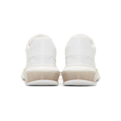 Shop Valentino White  Garavani Bounce Sneakers In 0bo White