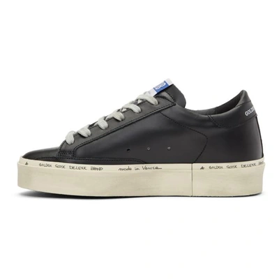 Shop Golden Goose Black Hi Star Platform Trainers