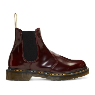 Shop Dr. Martens' Dr. Martens Red 2976 Vegan Chelsea Boots In Cherry.red