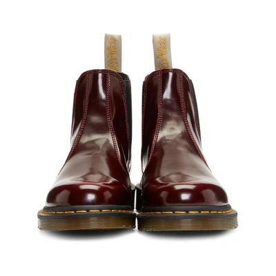 Shop Dr. Martens' Dr. Martens Red 2976 Vegan Chelsea Boots In Cherry.red