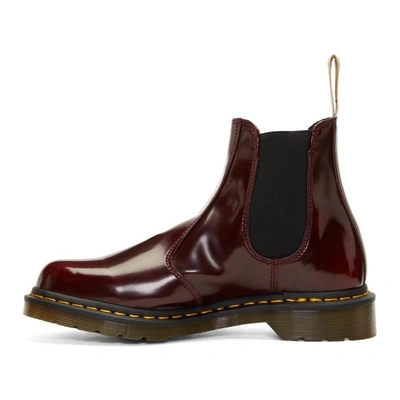 Shop Dr. Martens' Dr. Martens Red 2976 Vegan Chelsea Boots In Cherry.red