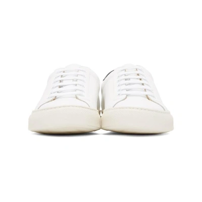 Shop Common Projects Woman By  White Retro Low Sneakers In 0506 White