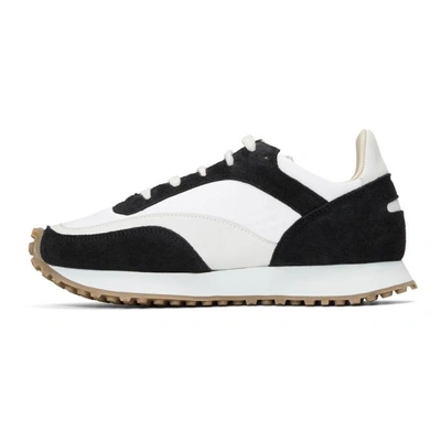 Shop Spalwart White And Black Tempo Low Sneakers