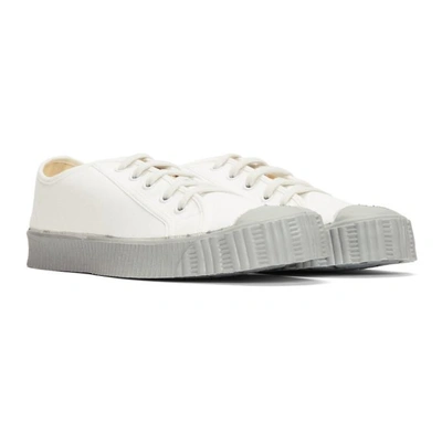 Shop Spalwart White And Grey Special Low Gs Sneakers
