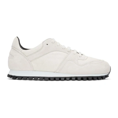 Shop Spalwart White Marathon Trail Low Mesh Sneakers