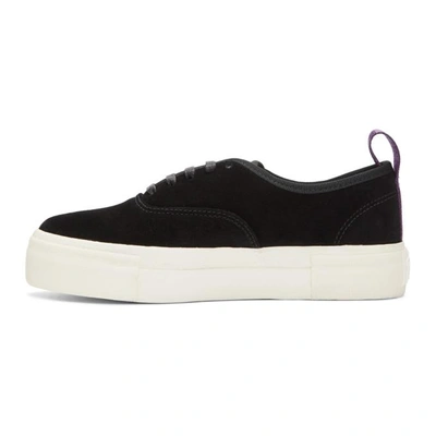 Shop Eytys Black Suede Mother Sneakers