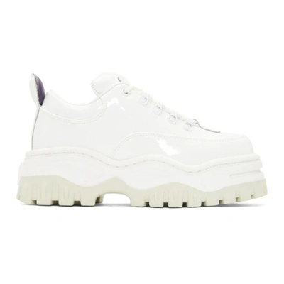 Shop Eytys White Patent Angel Sneakers