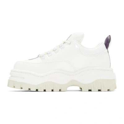 Shop Eytys White Patent Angel Sneakers