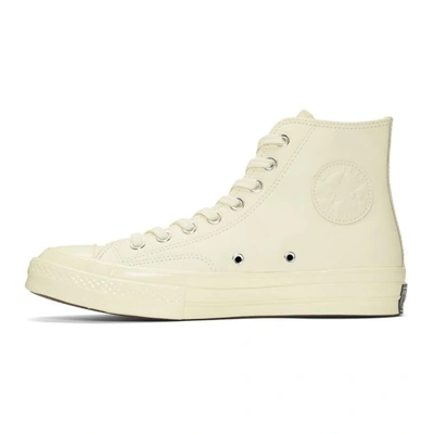 Converse White Wordmark Wool Chuck 70 High Sneakers In Egret mars