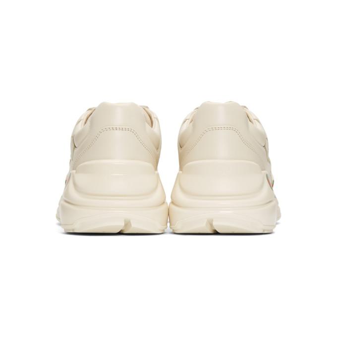 gucci white vintage logo rhyton sneakers