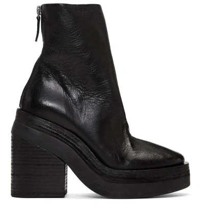 Shop Marsèll Marsell Black Stisicona Platform Boots In 6866 Nero