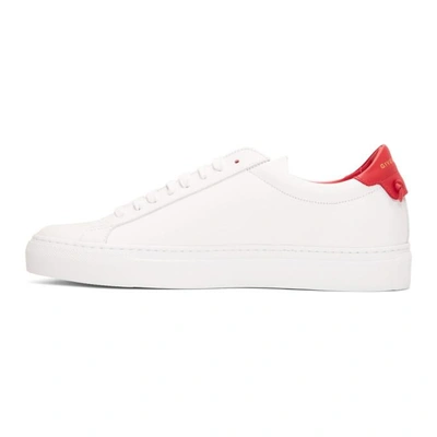 Shop Givenchy White And Red Urban Knots Sneakers In 112 Wht/rd