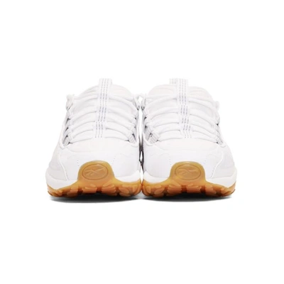 Shop Reebok Classics White Dmx Run 10 Gum Sneakers In Wht/grey