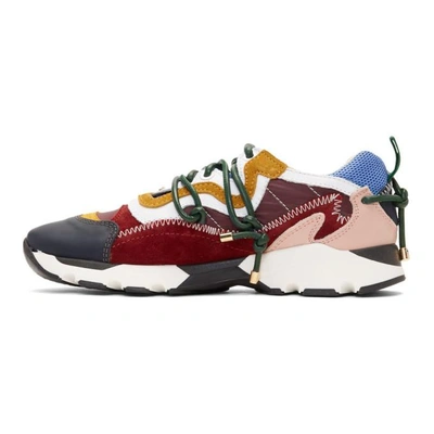 Shop Carven Multicolor Nayell Running Sneakers In 525 Bleuet