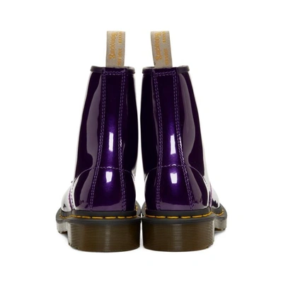Shop Dr. Martens' Dr. Martens Purple Vegan 1460 Boots In Dark Purple