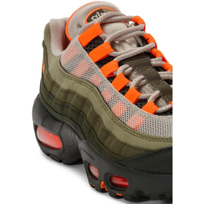 green orange air max 95
