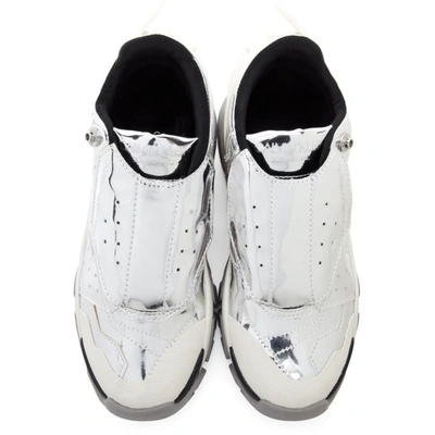 Shop Calvin Klein 205w39nyc Silver Mirror Candessa 7 Sneakers