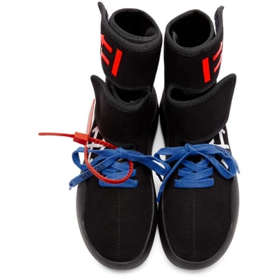 Shop Off-white Black Moto Wrap Sneakers