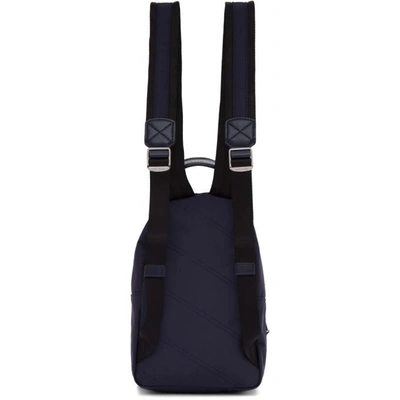 Shop Marc Jacobs Navy Mini Backpack In 415 Midnigh