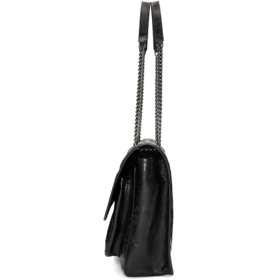 Shop Saint Laurent Black Niki Monogramme Chain Bag In 1000 Black