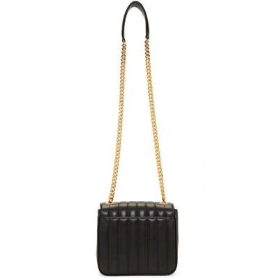 Shop Saint Laurent Black Medium Vicky Monogramme Chain Bag In 1000 Black