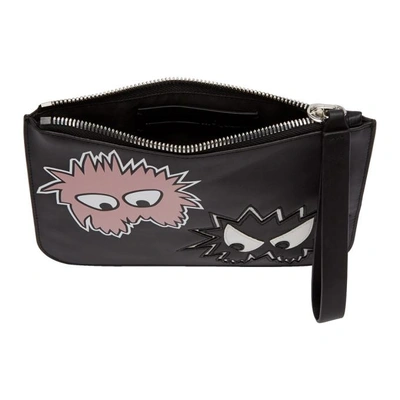 Shop Mcq By Alexander Mcqueen Mcq Alexander Mcqueen Black Medium Rave Monster Pouch In 1122 - Bl/p