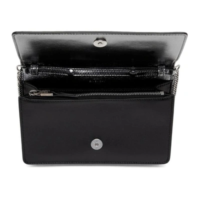 Shop Givenchy Black Emblem 4g Bag In 001 Black