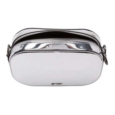 Shop Off-white Silver Mirror Belt Bag