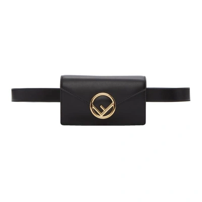 Shop Fendi Black F Is  Belt Bag In F0kur Black