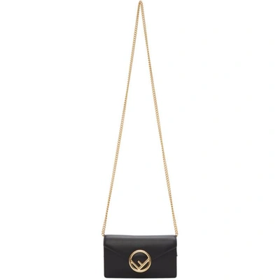 Shop Fendi Black F Is  Belt Bag In F0kur Black