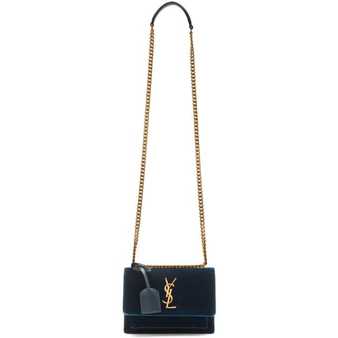 saint laurent sunset bag velvet
